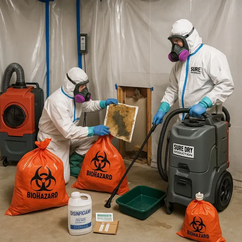 Contaminated Water Handling Protocols process in Apple Valley, OH